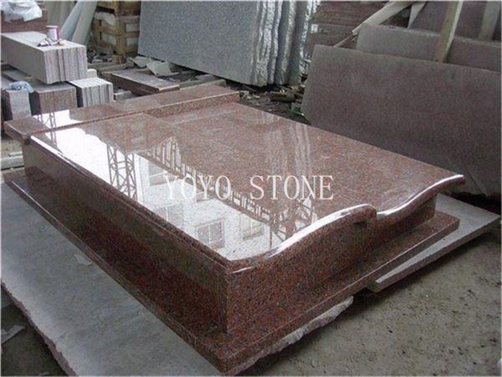 red granite headstone
