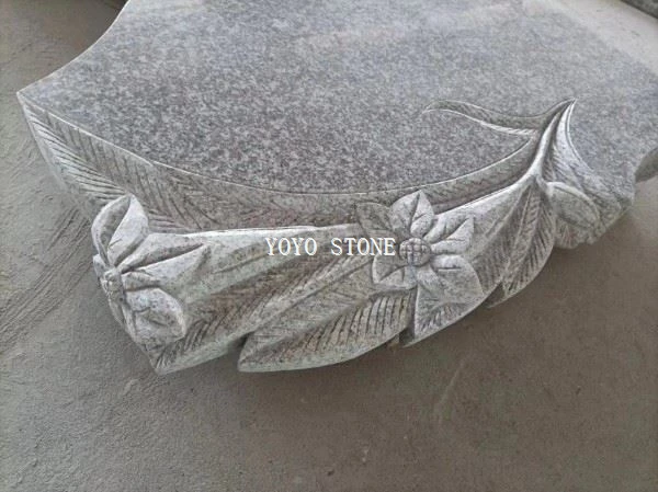 G664 Lily Flower Tombstone
